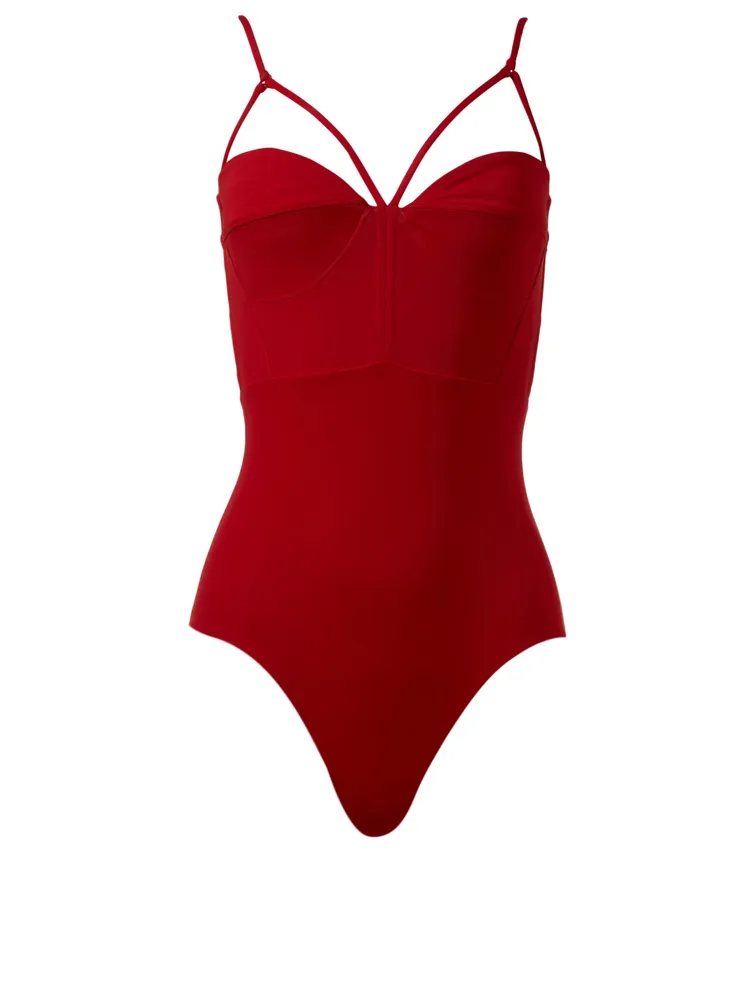 Bustier One-Piece Swimsuit