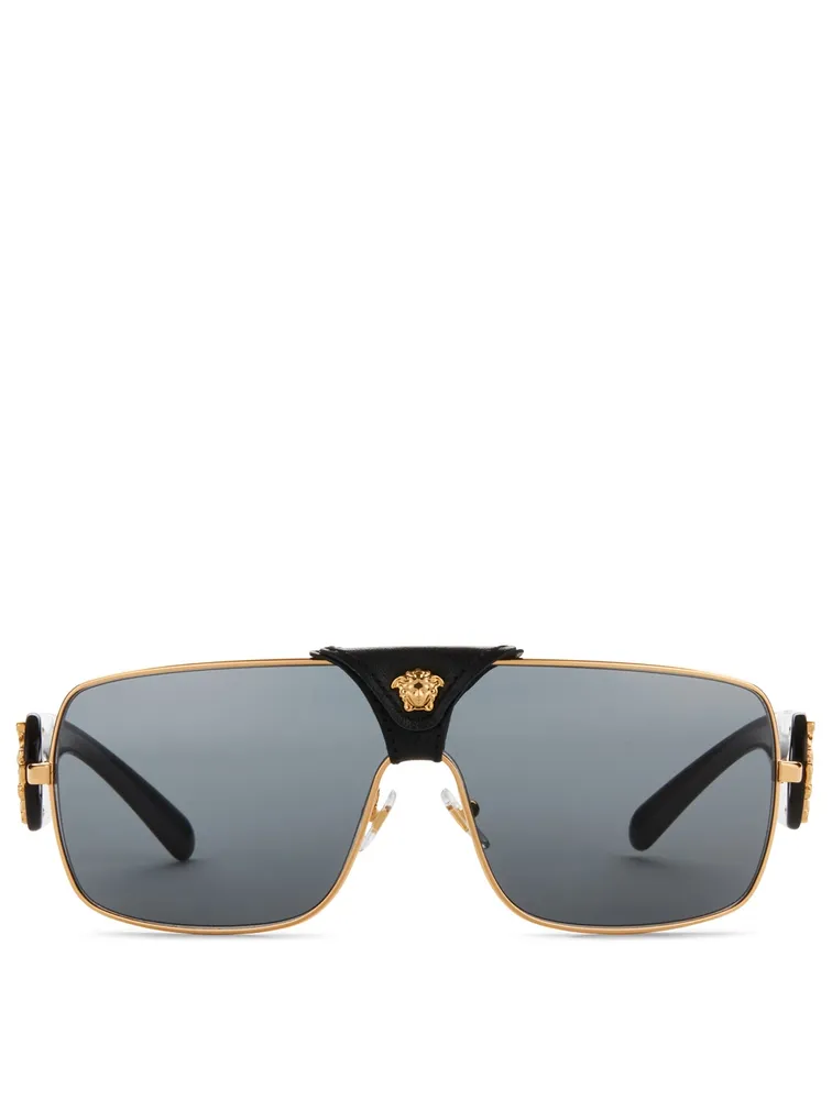 Squared Baroque Aviator Sunglasses