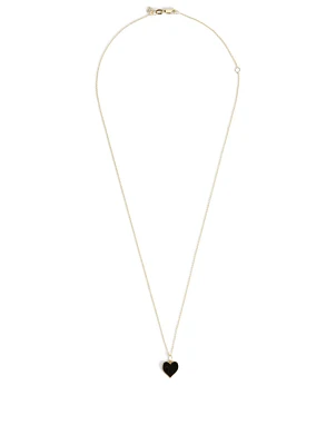 14K Gold Heart Pendant Necklace