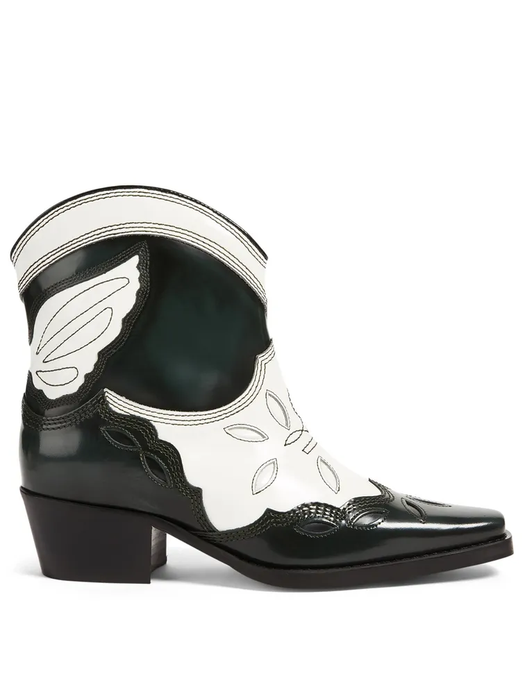 Low Texas Leather Ankle Boots