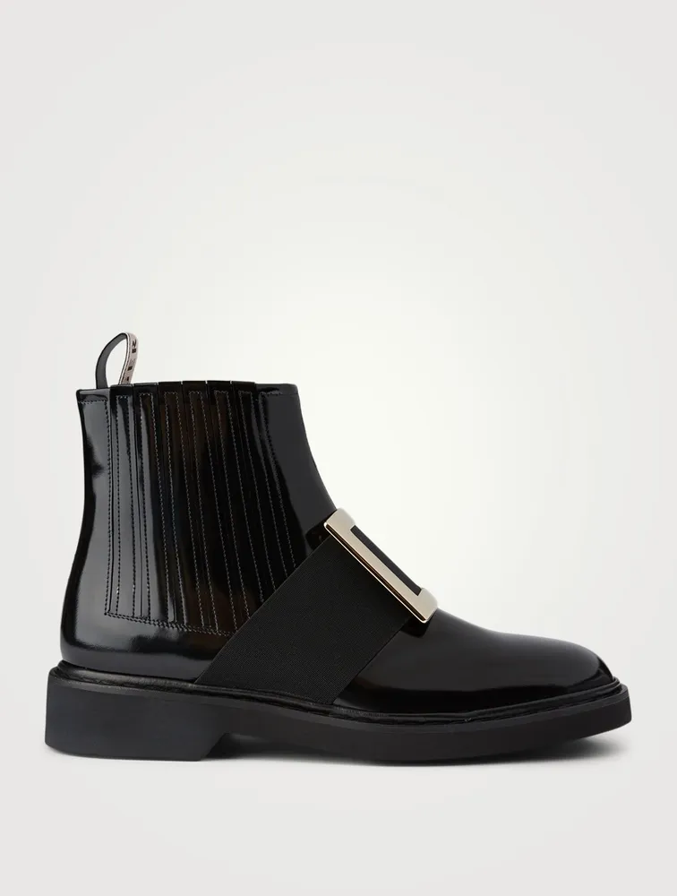 Viv' Rangers Patent Leather Chelsea Boots