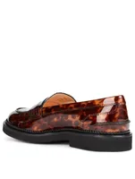 Patent Leather Loafers Tortoise