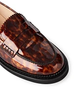 Patent Leather Loafers Tortoise