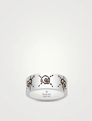 GucciGhost Sterling Silver Ring