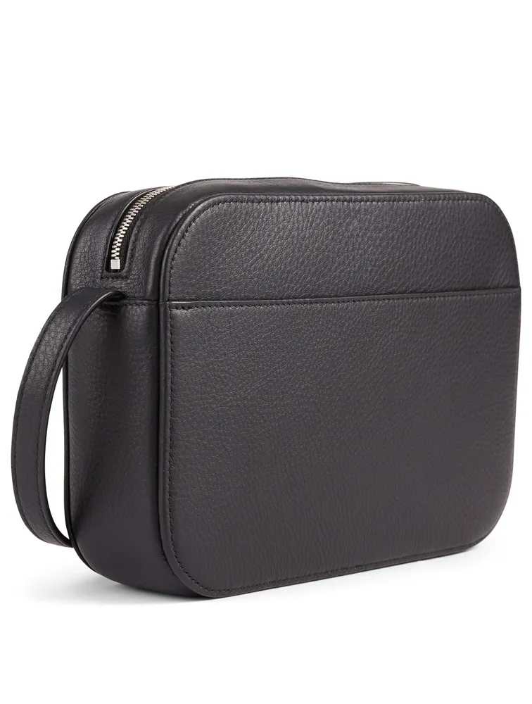 Small Everyday Leather Camera Bag With Logo