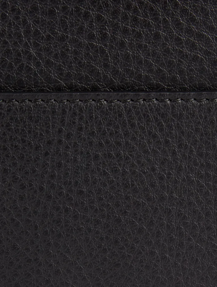 Small Everyday Leather Camera Bag With Logo