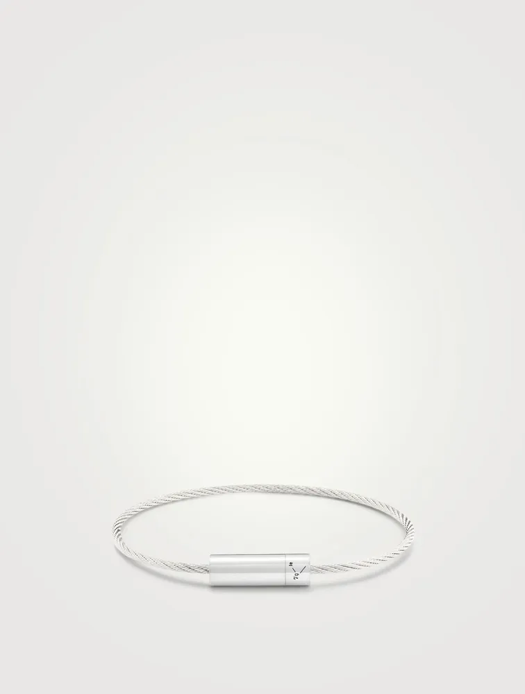 7g Polished Sterling Silver Cable Bracelet