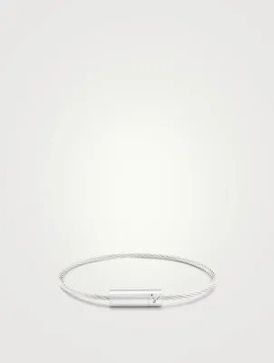 7g Polished Sterling Silver Cable Bracelet