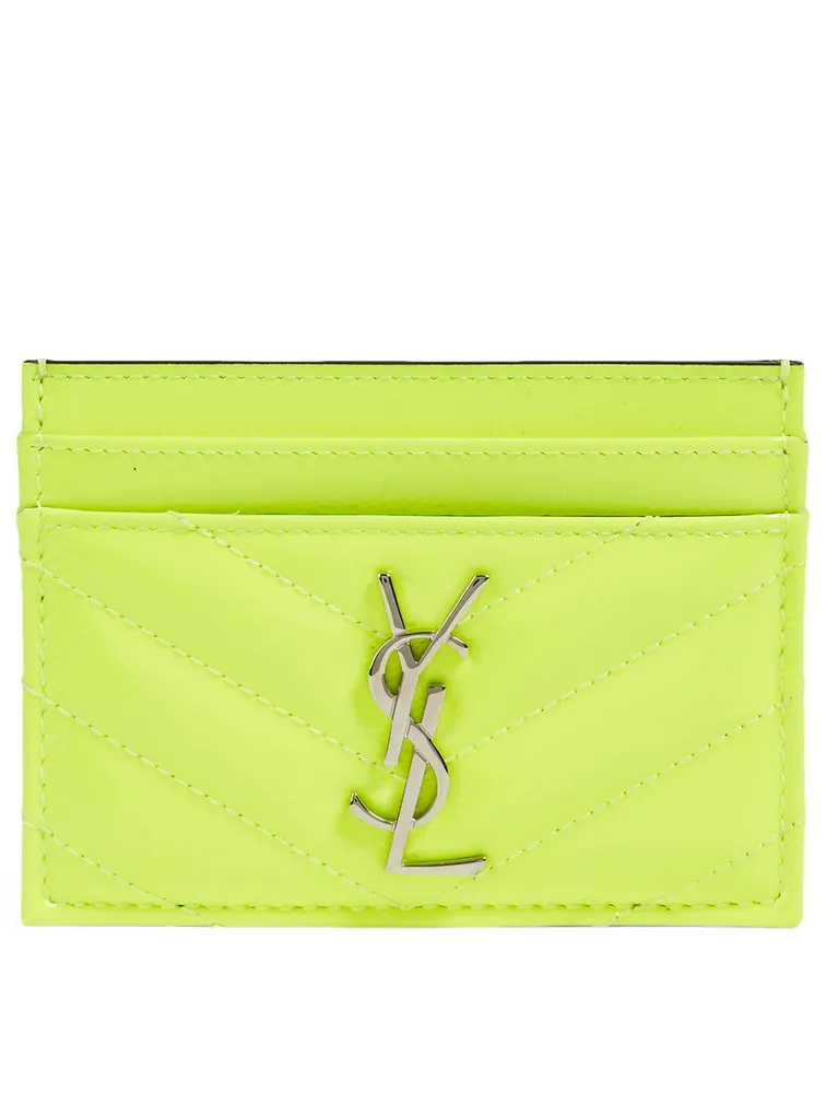 YSL Monogram Matelassé Leather Card Holder