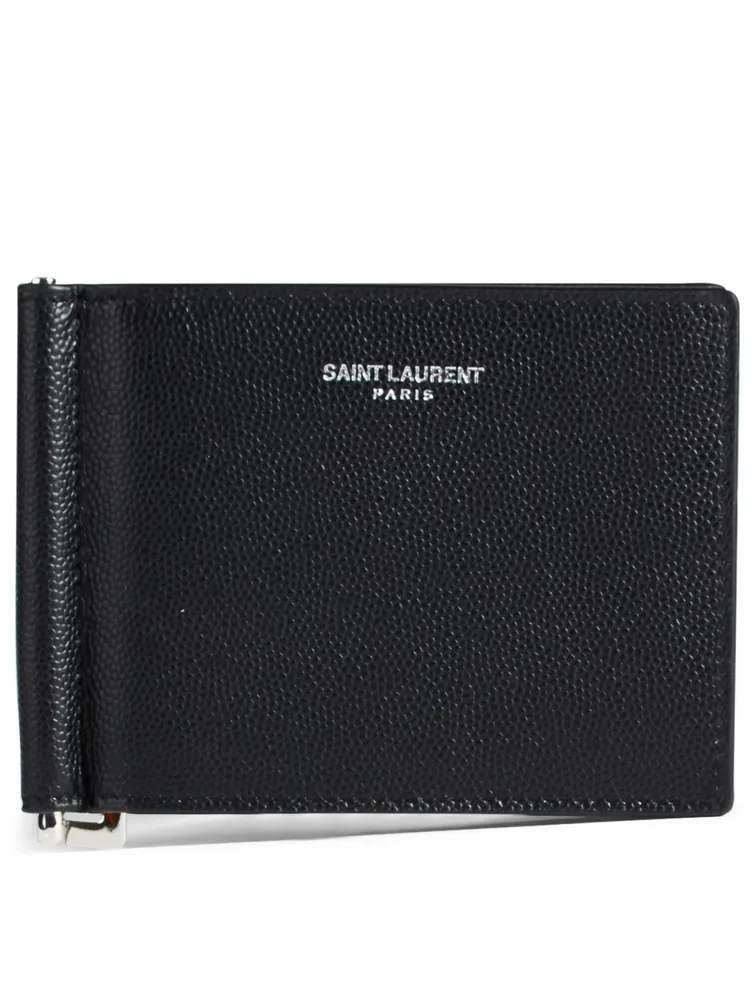Leather Wallet With Money Clip