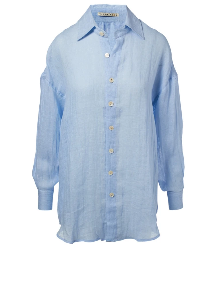 Playa Linen Shirt Dress