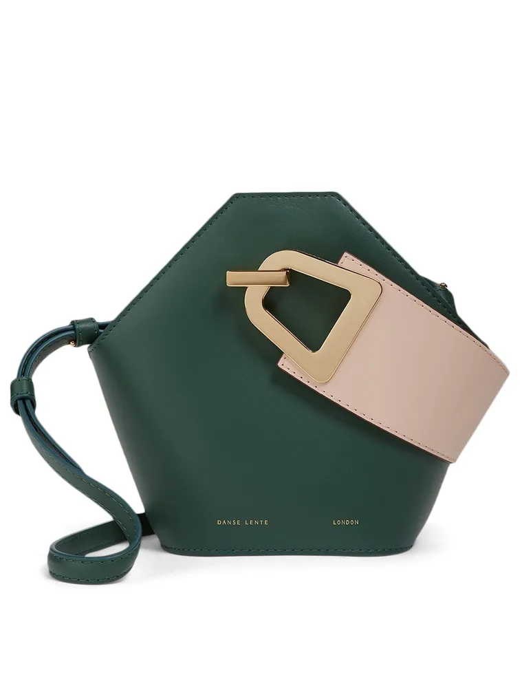 Mini Johnny Leather Hexagonal Bucket Bag