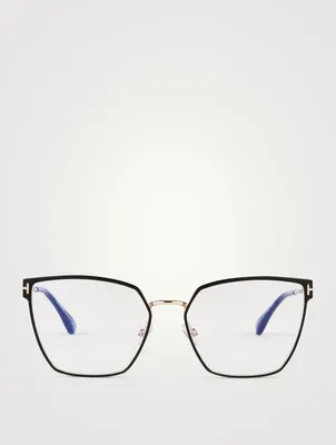 Square Optical Glasses With Blue Block Lenses
