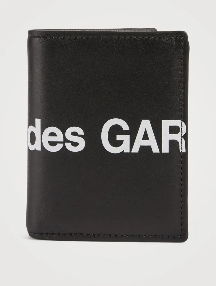 Huge Logo Leather Bifold Wallet