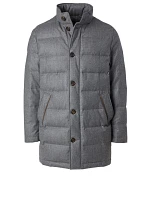 Puffer Coat With Bib