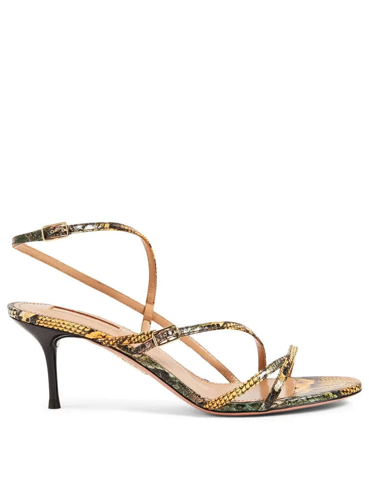 Carolyne 60 Snakeskin Heeled Sandals