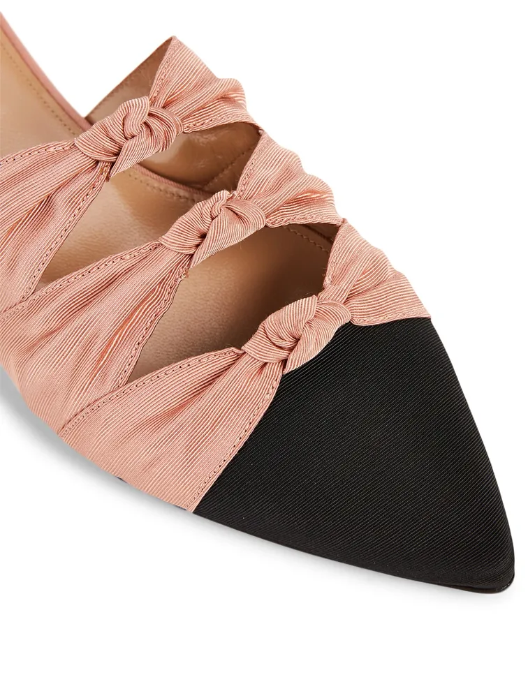 Mondaine Grosgrain Flat Mules