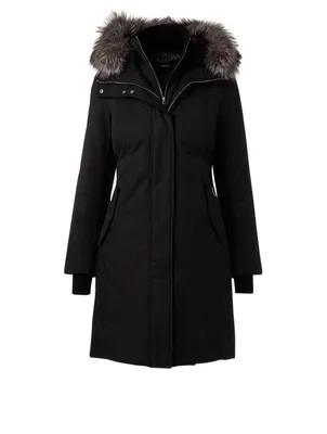 Harlowe Down Parka With Silver Fox Hood