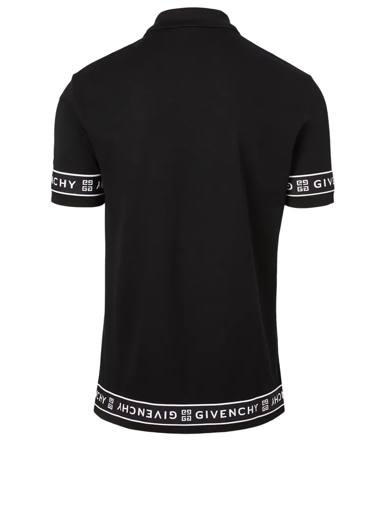 Cotton Logo Trim Polo Shirt