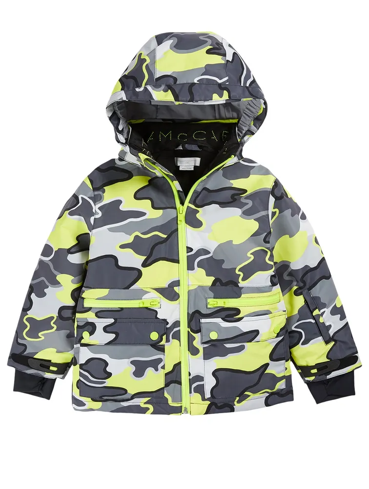 Kid's Ski Jacket Camo Print