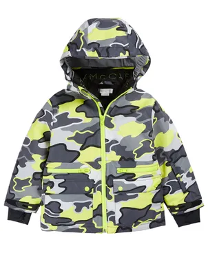 Kid's Ski Jacket Camo Print