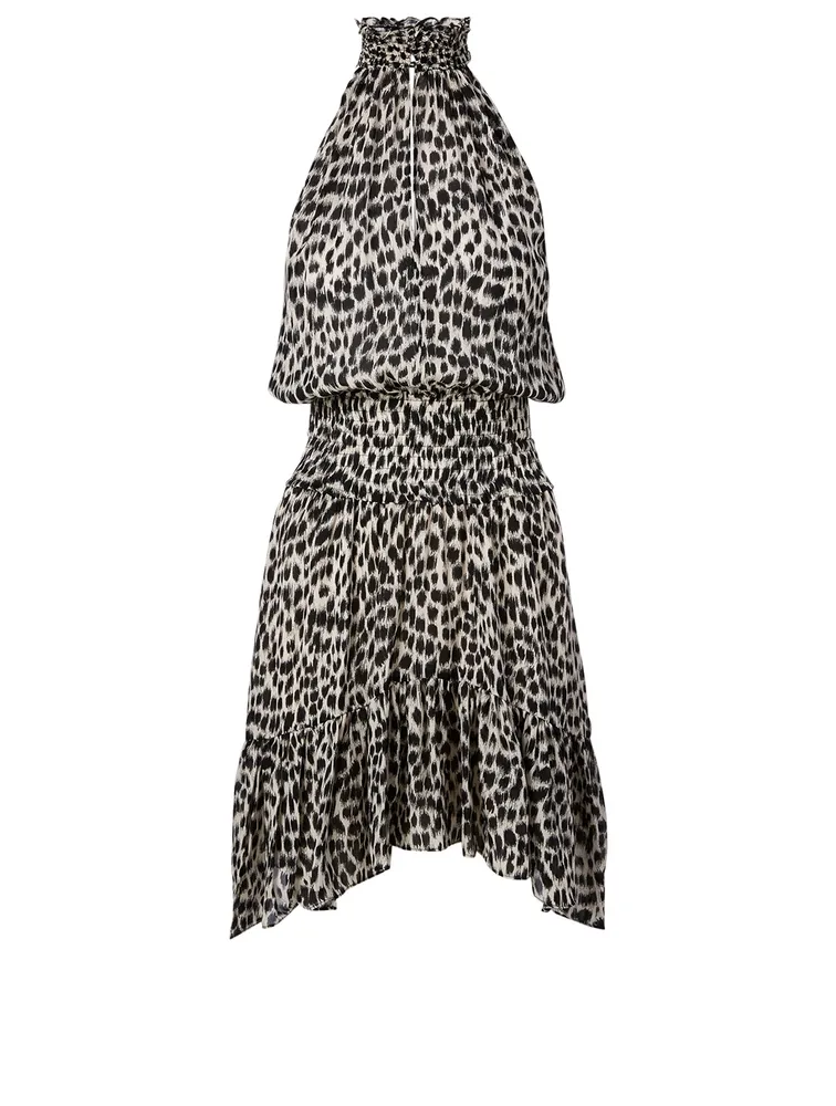 Cody Silk Dress Spot Print