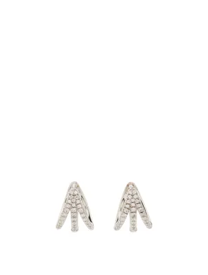 Cris 18K White Gold Earrings With Diamonds