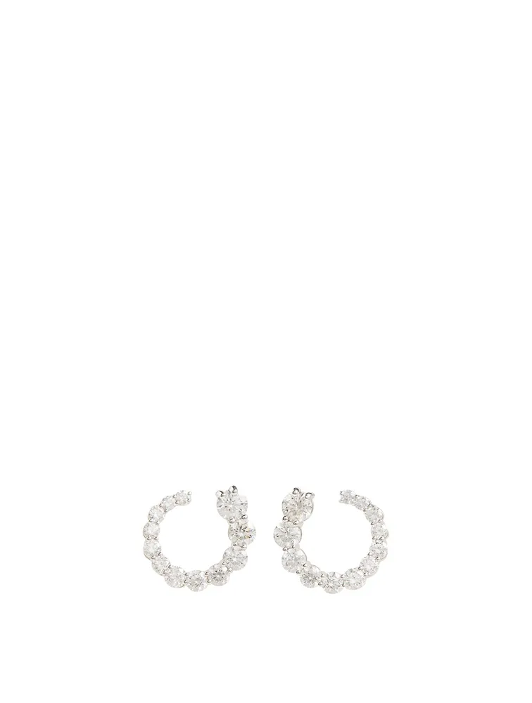 Aria 18K Gold Earwraps With Diamonds