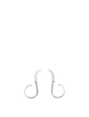 Aria Grace 18K Gold Earrings With Diamonds