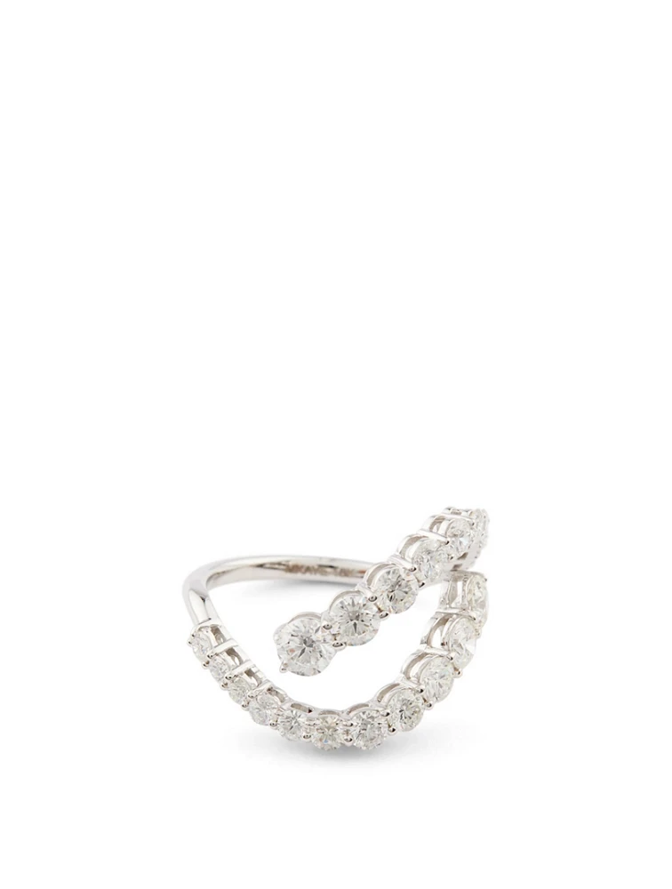 Aria Skye 18K White Gold Ring With Diamonds