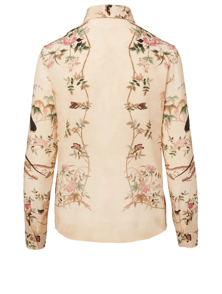 Silk Printed Blouse