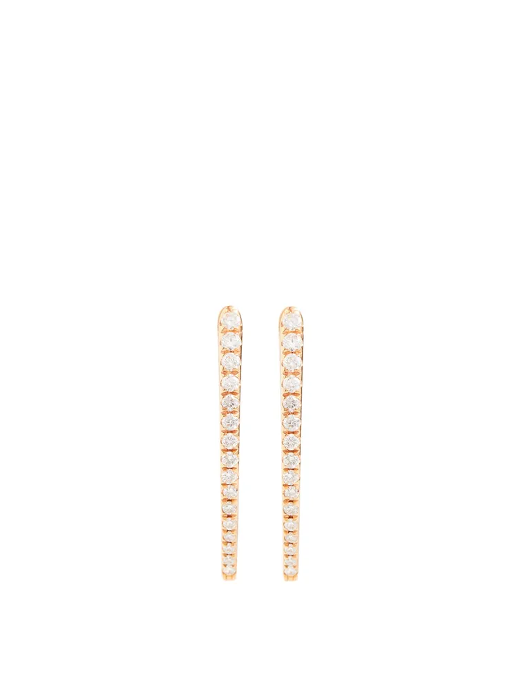 Cristina 18K Rose Gold Earrings With Diamonds