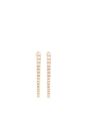 Cristina 18K Rose Gold Earrings With Diamonds