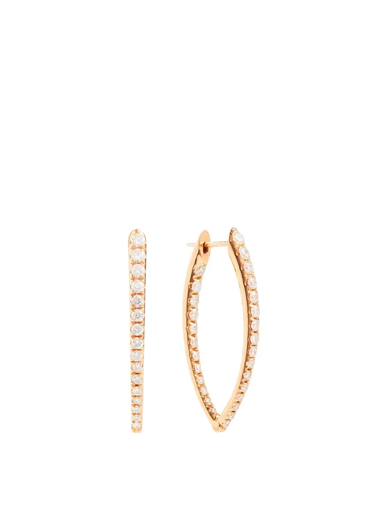 Cristina 18K Rose Gold Earrings With Diamonds