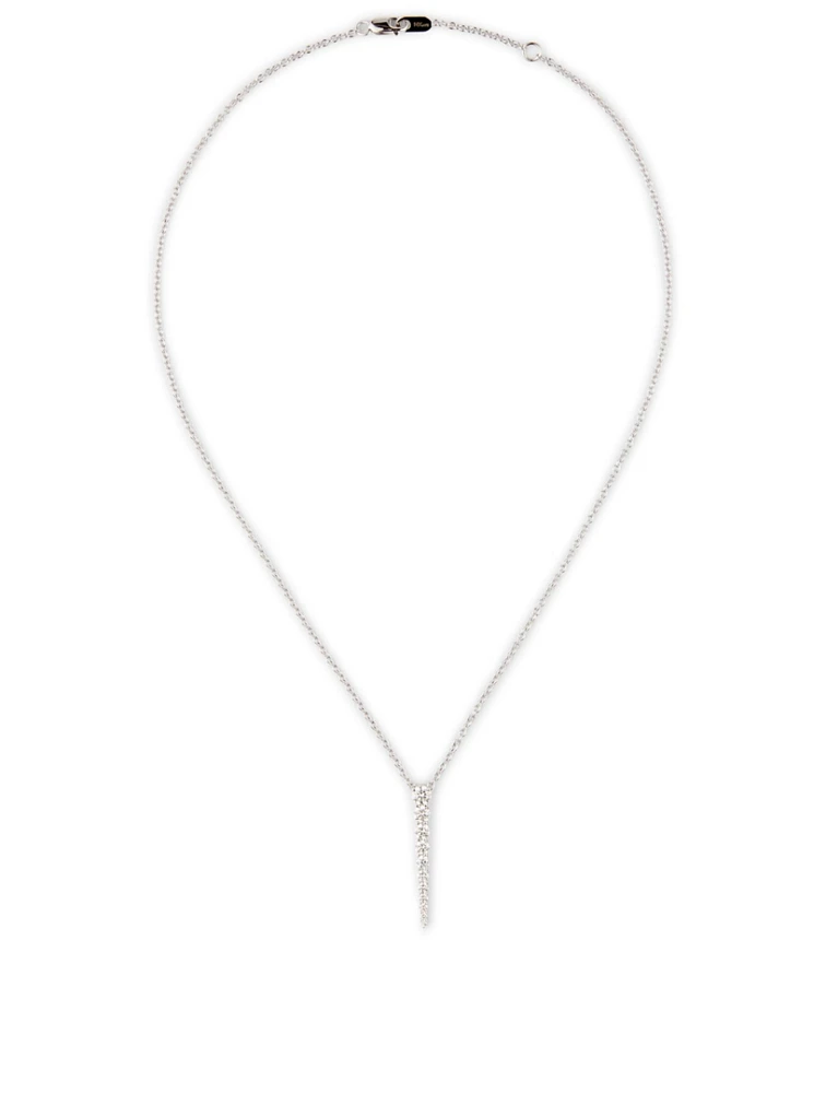 Aria 18K White Gold Necklace With Diamonds