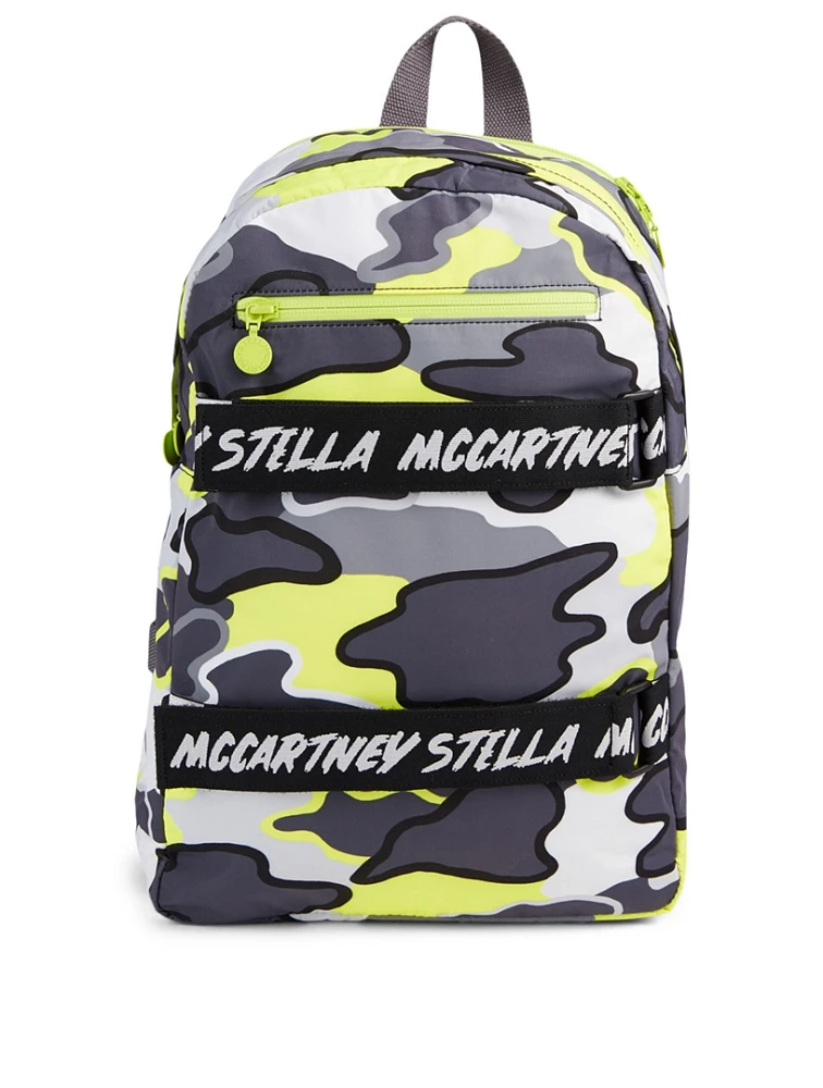 Kids' Logo Backpack In Camo Print