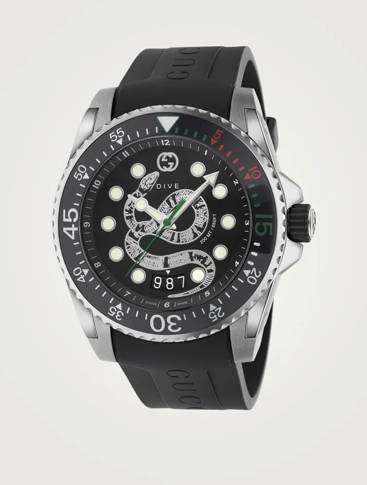 Gucci Dive Rubber Strap Watch