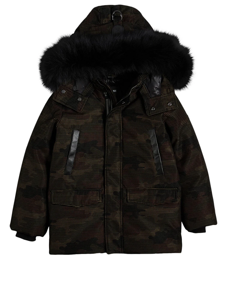 Jo Kids Down Coat With Fur Hood