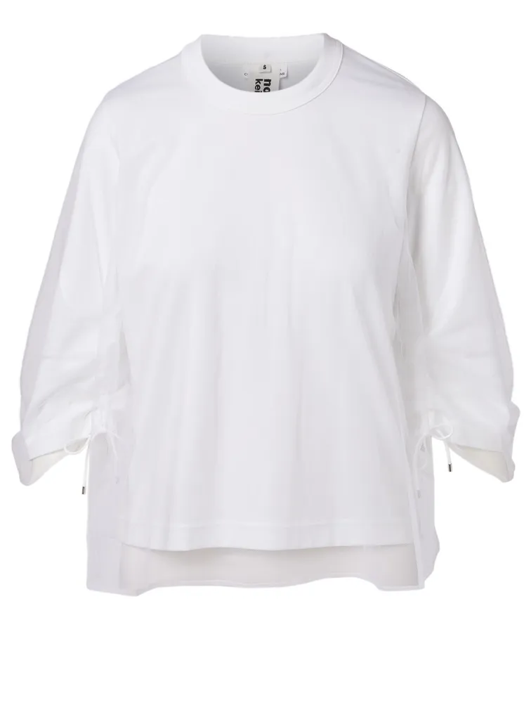 Tulle Overlay T-Shirt
