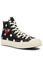 CONVERSE X CDG PLAY Chuck Taylor '70 High-Top Sneakers Polka Dot