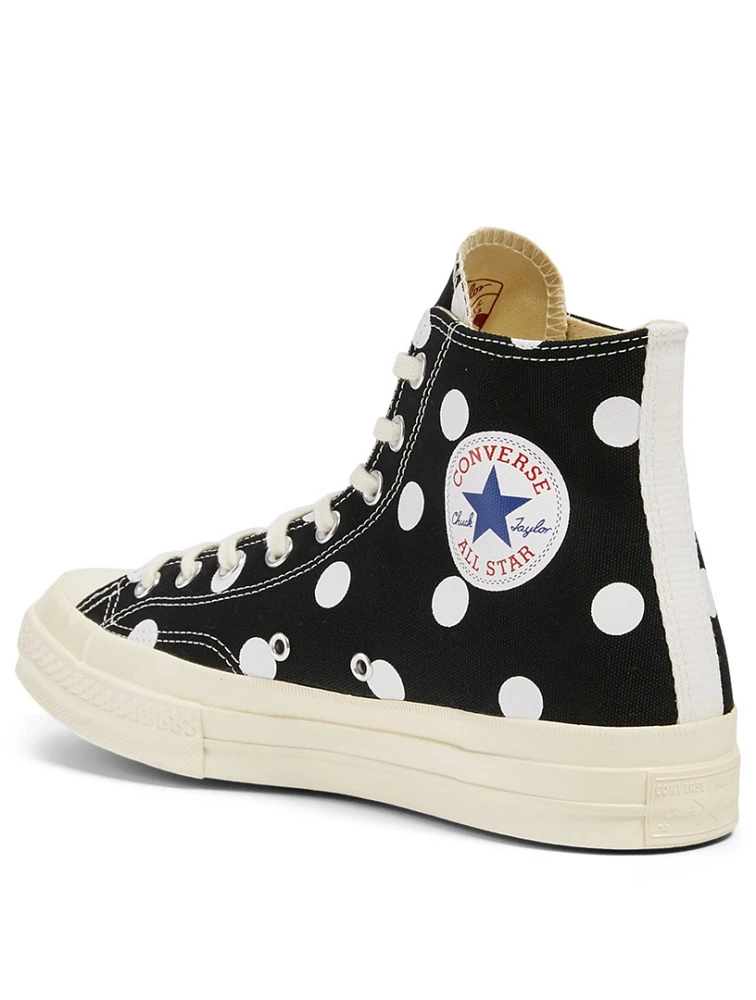 CONVERSE X CDG PLAY Chuck Taylor '70 High-Top Sneakers Polka Dot