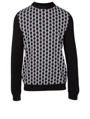Wool Sweater Logo Print