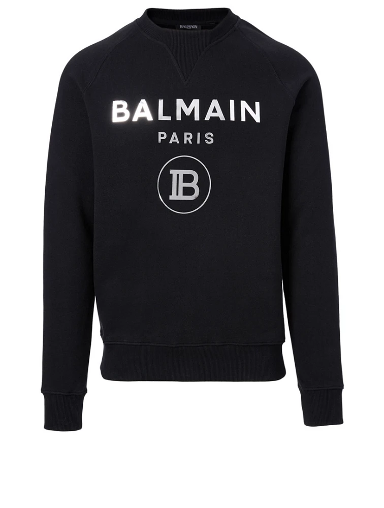 Cotton Metallic Logo Sweatshirt
