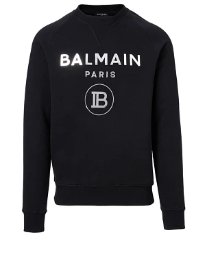Cotton Metallic Logo Sweatshirt
