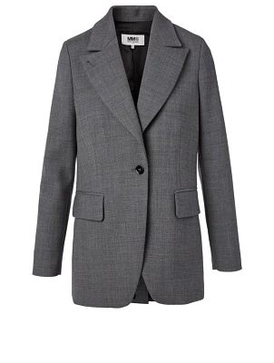 Wool-Blend Blazer