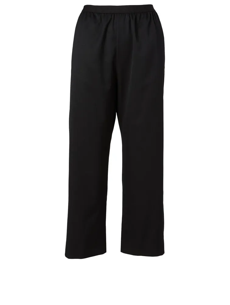Cropped Crepe Pants