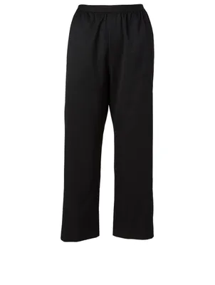 Cropped Crepe Pants