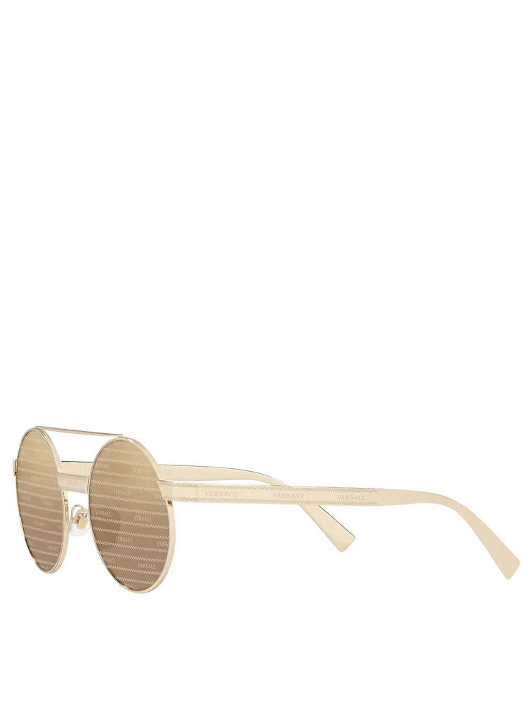 Round Aviator Sunglasses