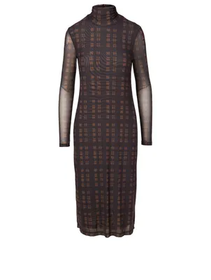 Priscilla Mesh Midi Dress