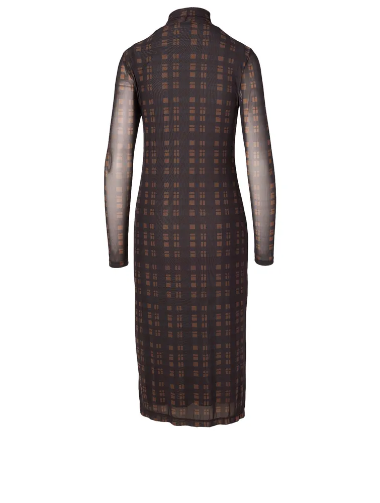 Priscilla Mesh Midi Dress